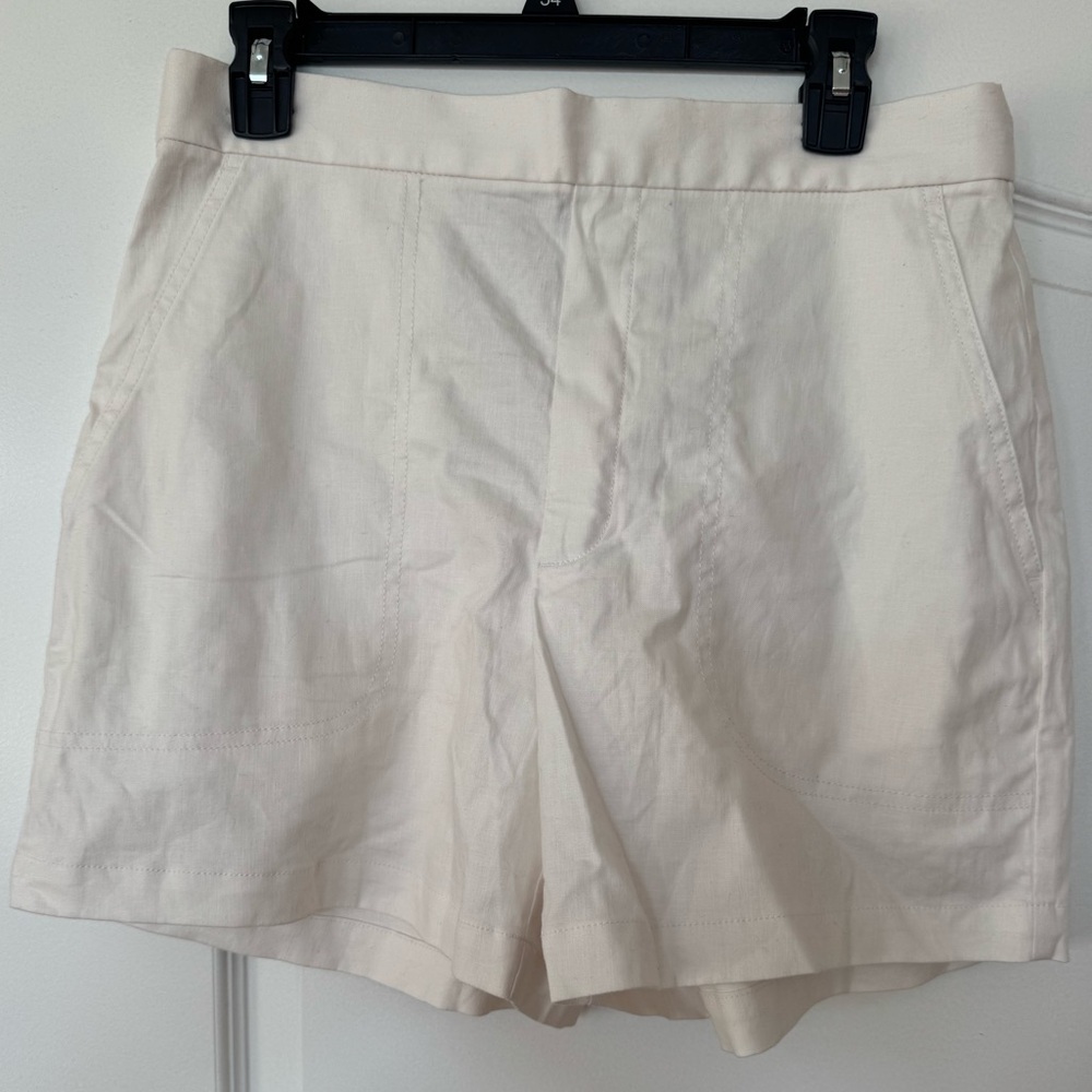 Banana Republic High Waist Cream Shorts
